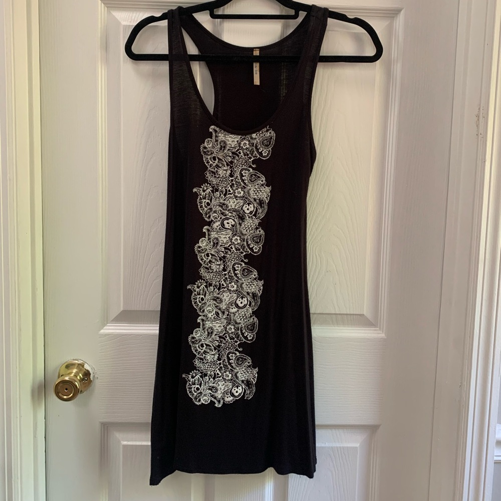 Soft cotton racer back dress